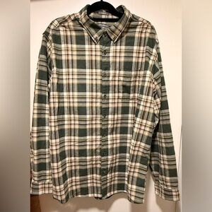 Eddie Bauer Forest Plaid Casual Shirt